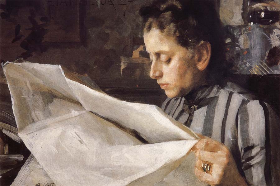 Anders Zorn Emma Zorn reading